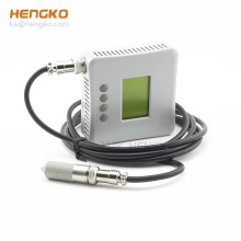 4-wire humidity and temperature transmitter RHT30 with humidity sensor probe for test chamber